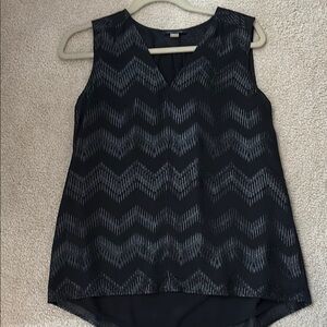 Tommy Hilfiger Asymmetrical Sleeveless Blouse Black with Black detailing